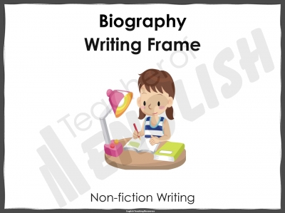 frame sentence using biography
